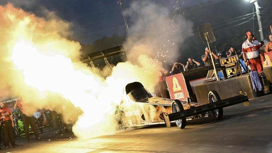 Scott Farley's Top Fuel fireworks amazed Friday night crowd in